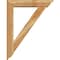 Ekena Millwork Traditional Traditional Rough Sawn Bracket w/ Offset Brace, Western Red Cedar, 6"W x 28"D x 36"H BKT0604X28X36TRA01RWR - alternate 3